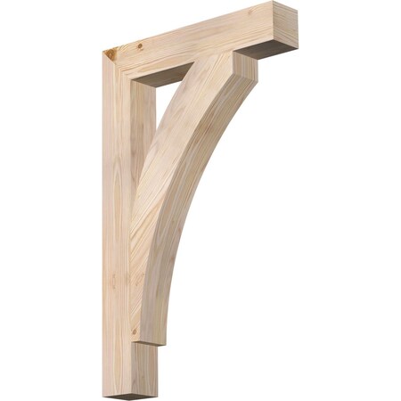 Ekena Millwork Thorton Block Smooth Bracket, Douglas Fir, 3 1/2"W x 20"D x 32"H BKT04X20X32THR05SDF